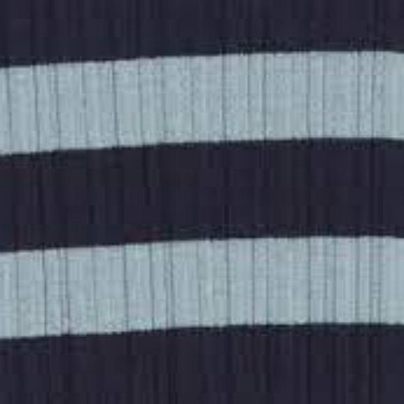 THEORY Classic Stripe Wool Knit Tank in Deep Navy/Eggshell Blue, Medium - Picture 6 of 13